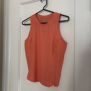 Lululemon running tank in Coral